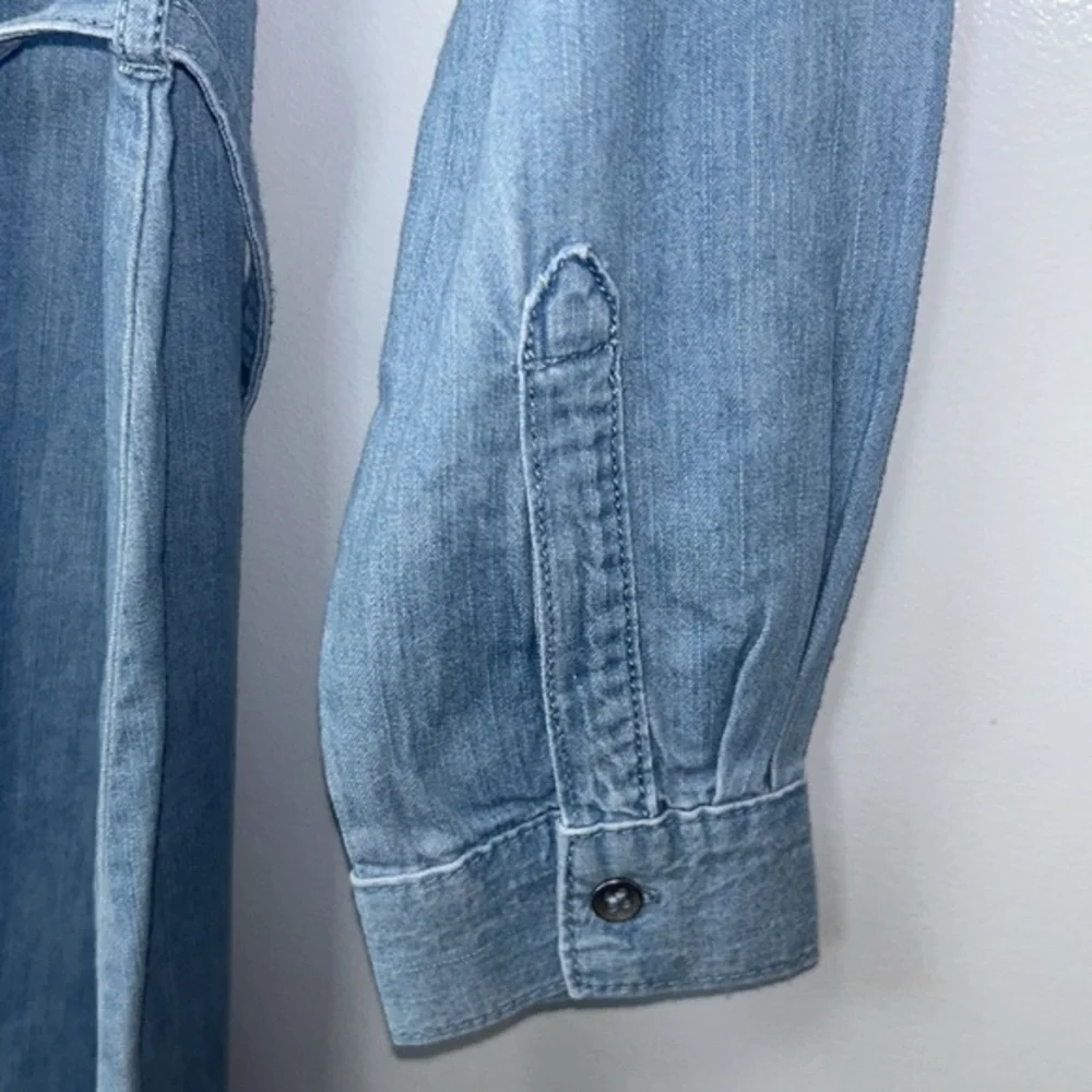 "NWT"Children's Place Girls Chambray Long Sleeve Belted Shirt Dress- Size XL(14) - Picture 9 of 11